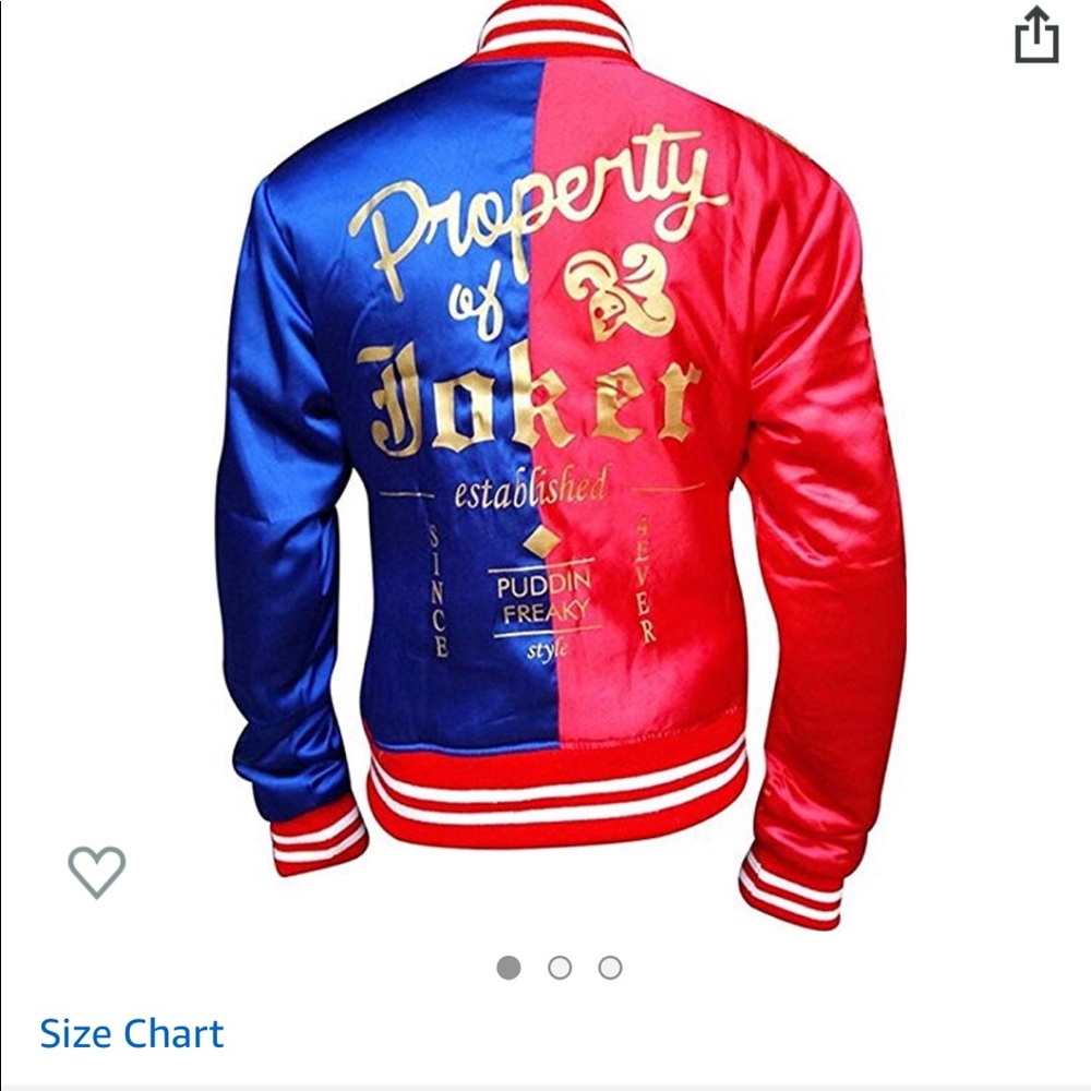 Harley Quinn property of the joker satin jacket